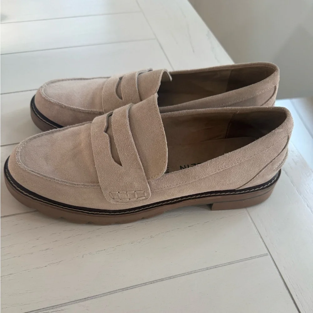 Women’s Tan Suede Loafers - Picture 2 of 3